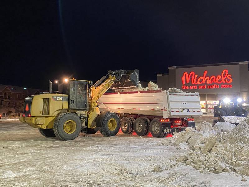 Parking Lot Snow Hauling